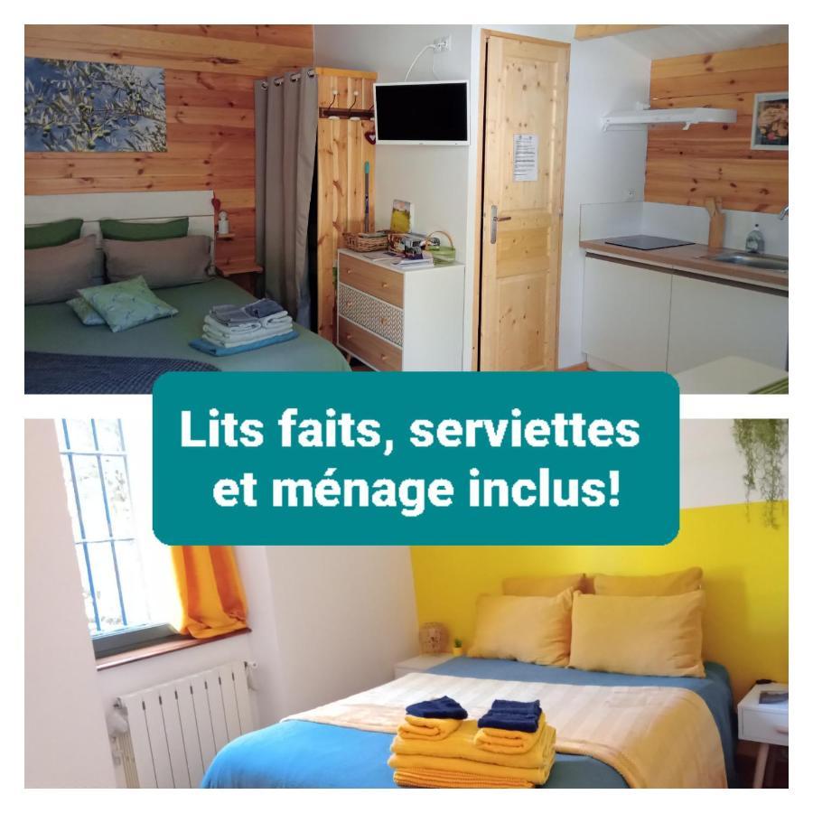 2 Pieces "Le Brin De Soleil" Gites Appart 'Hotel L'Echappee Belle D'Aubenas Logement 1 Sur 3 Екстер'єр фото